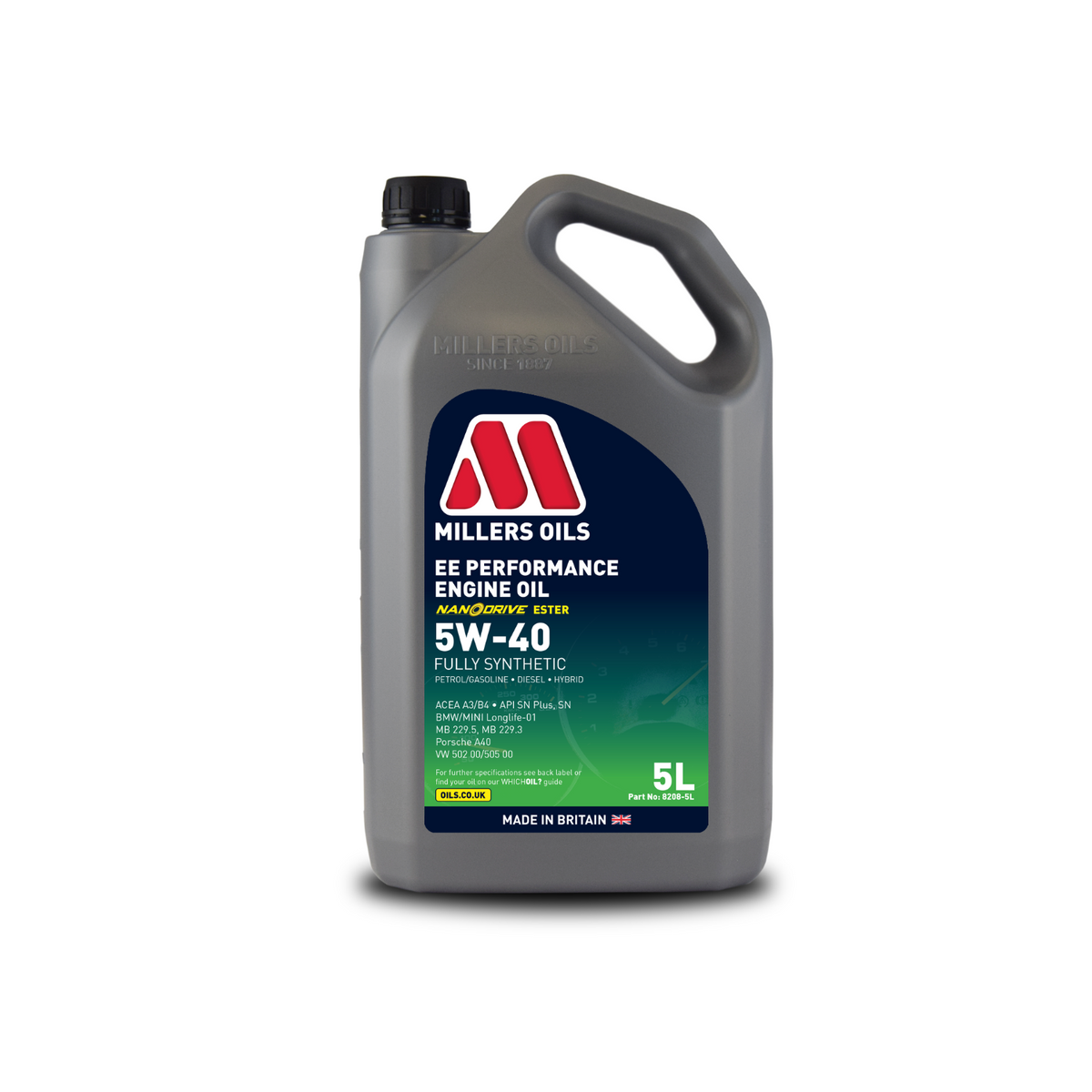 Millers Oils EE Performance 5W40 – 5L