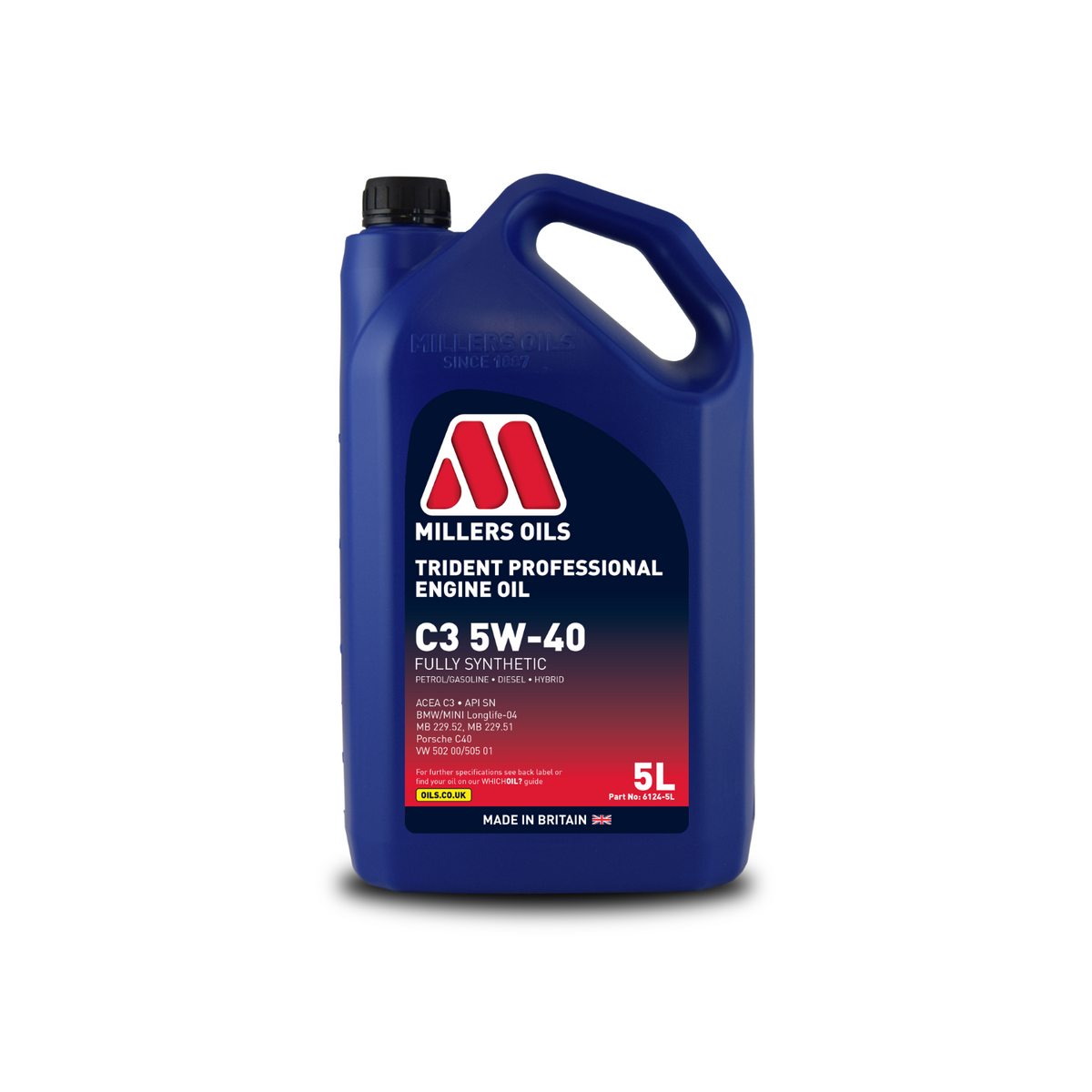 Millers Oils Trident Professional C3 5W40 – 5L