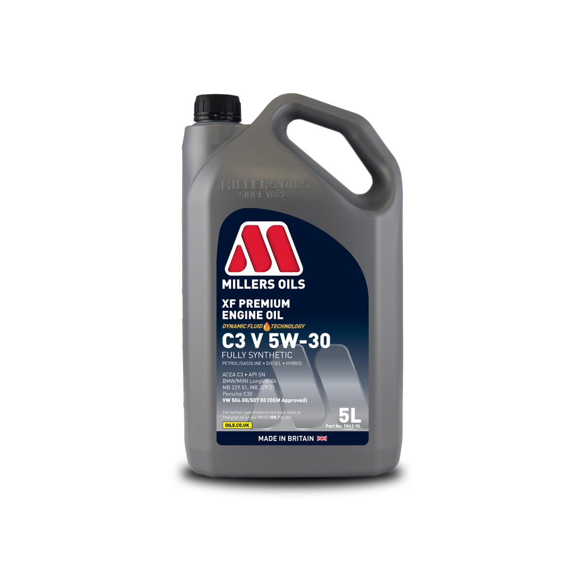 Millers Oils XF Premium C3 V 5W30 – 5L