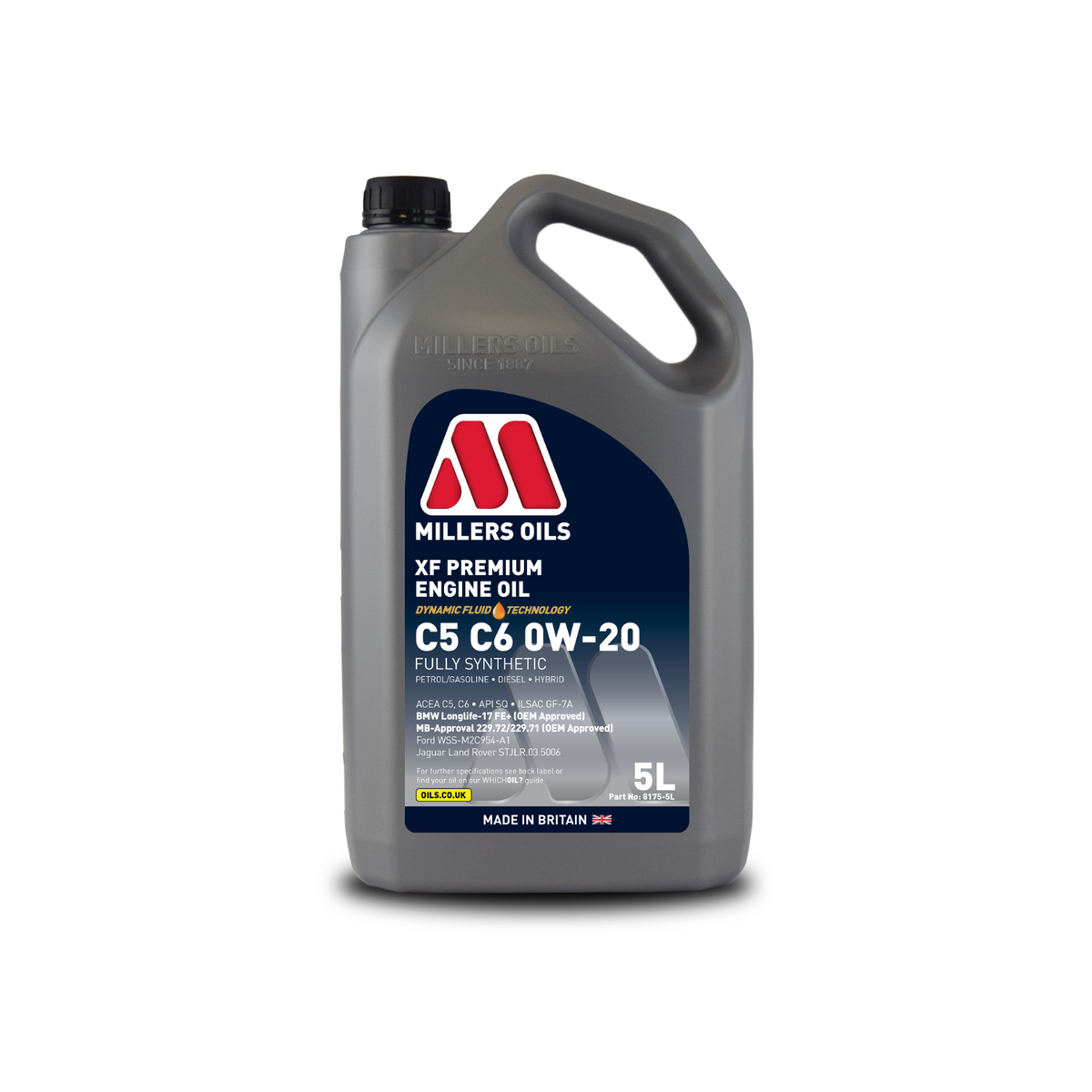 Millers Oils XF Premium C5/C6 0W20 – 5L